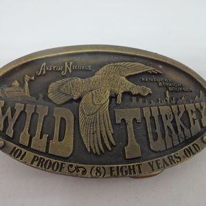 Wild Turkey Brass Belt Buckle